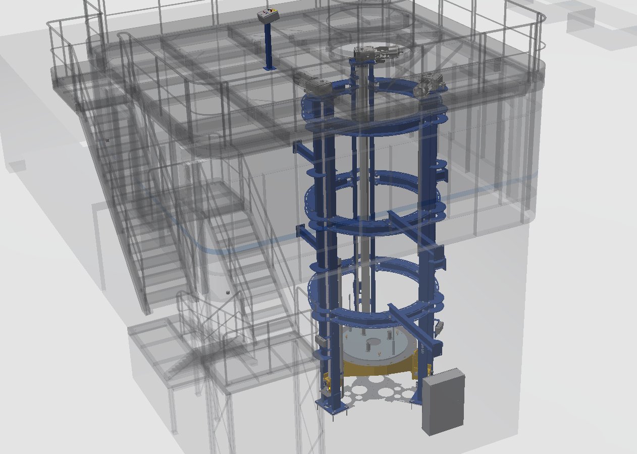 3D model třísloupové zdvihací plošiny Dendro Lift